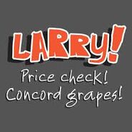 A logo with Larry's name.