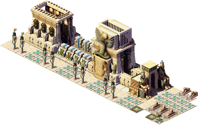 pharaoh game temple complex