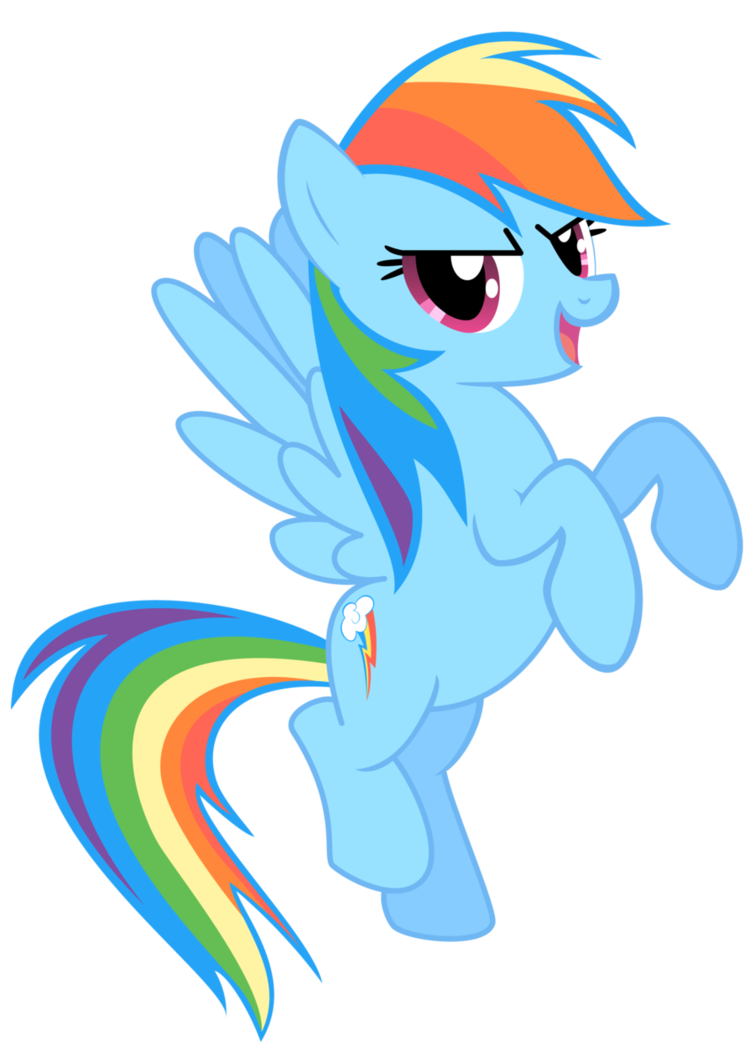 my little pony rainbow dash flying fast
