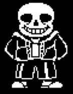 Sans with black pupils