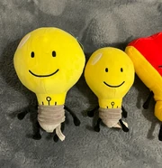 Scaled Up Lightbulb Compared to Smaller Lightbulb