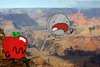 Nickel falls into The Grand Canyon as Apple watches awkwardly.