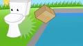 S2e3 toilet accidentally knocks box in pool