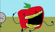 Apple gross teeth, and happy after death of Cabbage and Pasta