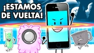 Video Thumbnail for the Spanish dub of "BFDI x Inanimate Insanity - THE PORTAL?!"
