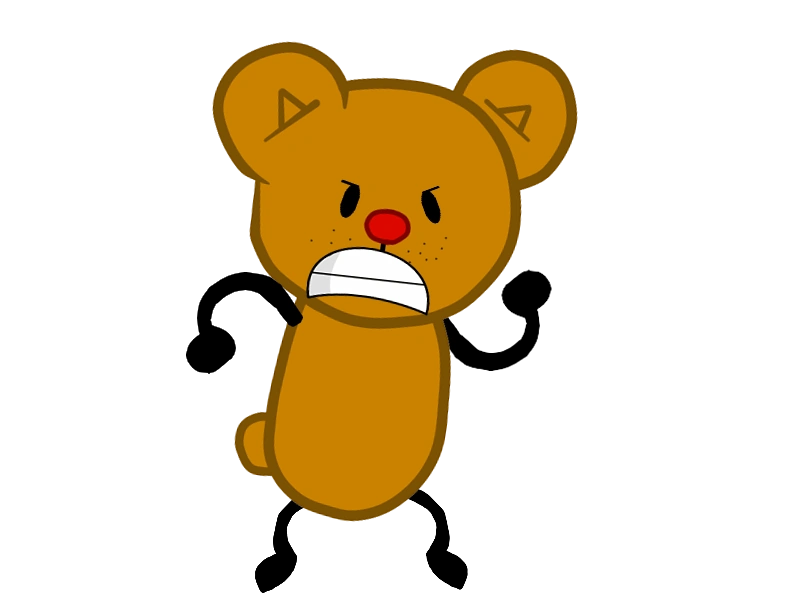 cute angry teddy bear