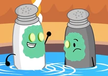 Salt and Pepper in Hotel OJ's hot tub