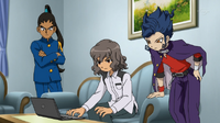 Shindou, Tsurugi and Nishiki at Shindou's house