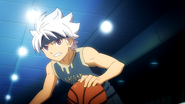 Ibuki playing basketball.