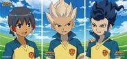 Shuu, Gouenji, and Tsurugi