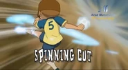 Spinning Cut in Inazuma Eleven's English localization (third typography).