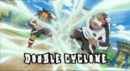 Double Cyclone in Inazuma Eleven's English localization.