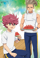 Artwork of Nishikage and Nosaka.