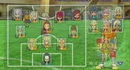 La Formation de l'équipe dans le match contre Raimon.