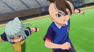 Luci chasing Fudou down.