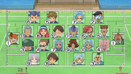 Raimon vs. Oumihara match formations.