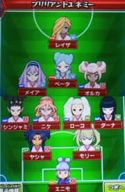 Đội hình của Brilliant Enemy trong game Chrono Stone.