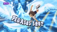 Pegasus Shot in Inazuma Eleven GO Chrono Stone's Portuguese localization.