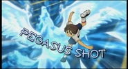 Pegasus Shot in Inazuma Eleven's English localization (second typography).