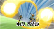 Dual Strike in Inazuma Eleven's English localization.