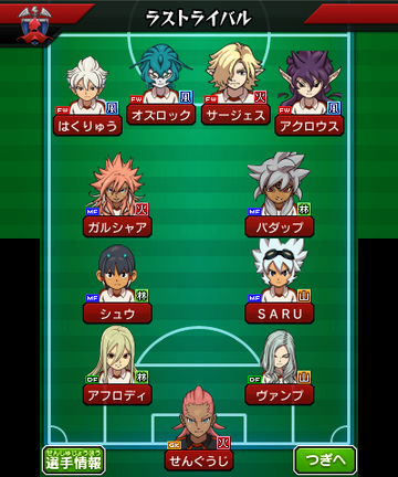 This is my final team for Chrono Stones, and the one that I will