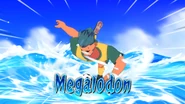 Megalodon in Inazuma Eleven Eiyuutachi no Victory Road's English localization.