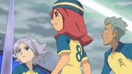 Fubuki, Touko and Domon angry at Seijirou.