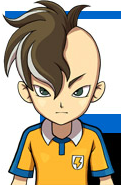 Un ouvrage d'art à l'effigie de Caleb Stonewall, dans les jeux Inazuma Eleven GO, en tant qu'adolescent