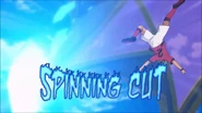 Spinning Cut in Inazuma Eleven Ares no Tenbin's English localization.