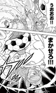 (BG-KT (06)) Tatsumaki Otoshi.png (884 KB) Tatsumaki Otoshi in chapter 6 of the Inazuma Eleven Baku Gaidenshuu manga.