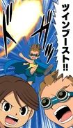 Twin Boost in the HonoSuto! ~Gouenji no Hitorigoto~ manga.
