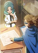 Promotional shikishi of Unmei and Kidou.