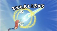 Excalibur in Inazuma Eleven's English localization (second typography).