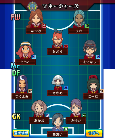 All characters name in inazuma eleven go and chrono stone - IEGS2013 ∞∞