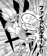 (IE-YT (06)) Fire Tornado.png (845 KB) Fire Tornado in chapter 6 of the Inazuma Eleven manga.