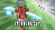 Spinning Cut in Inazuma Eleven's English localization (first typography).