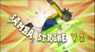 Strike Samba V2 in Inazuma Eleven's English localization.