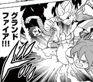 Grand Fire in chapter 15 of the Inazuma Eleven Baku Gaidenshuu manga.