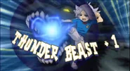 Thunder Beast 改 in Inazuma Eleven's English localization.