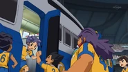 Raimon escaping.