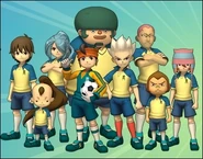 10 dx76l.jpg (88 kio) L'équipe de Raimon, telle qu'elle est annoncée sur le site officiel du jeu Inazuma Eleven Strikers