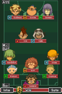 Formation de Wild dans le jeu Inazuma Eleven