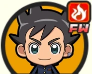 L'avatar de Sonny Wright dans le jeu Inazuma Eleven SD, sous sa forme "Tanki Ryūgaku"