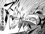 Spinning Cut in chapter 13 of the Inazuma Eleven manga.