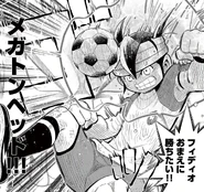 Megaton Head in the Inazuma Eleven manga.