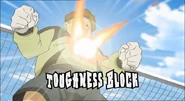 Toughness Block in Inazuma Eleven's English localization.
