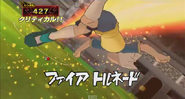 Fire Tornado in Inazuma Eleven Online.