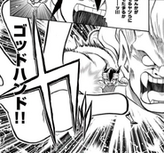 God Hand in chapter 20 of the Inazuma Eleven manga.
