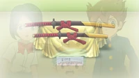Hai thanh kiếm của Nobunaga tại Viện Bảo Tàng.