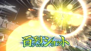 Hyakuretsu Shot in the Inazuma Eleven Ares no Tenbin game.
